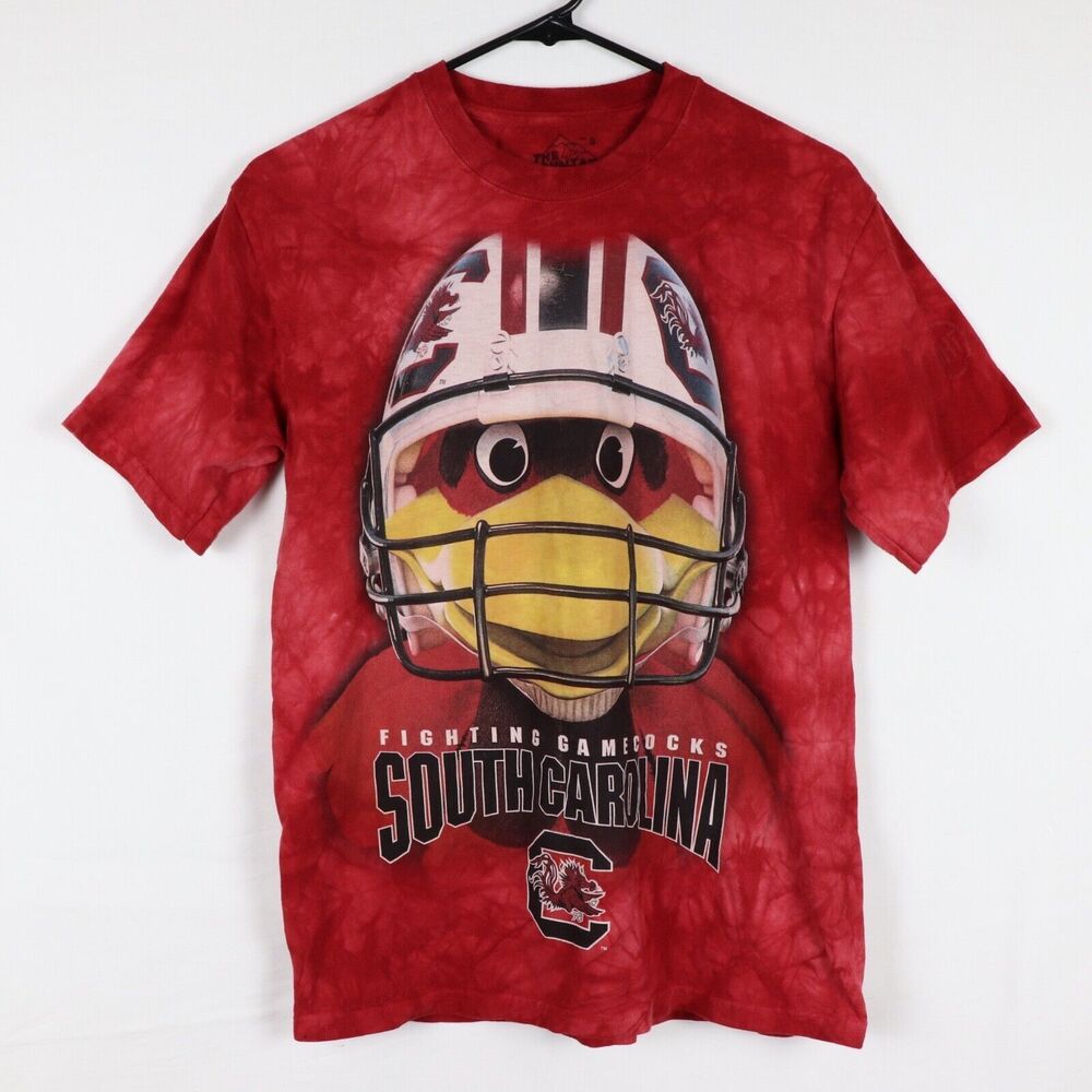 South Carolina Gamecocks Shirt Adult Small Acid Wash Red